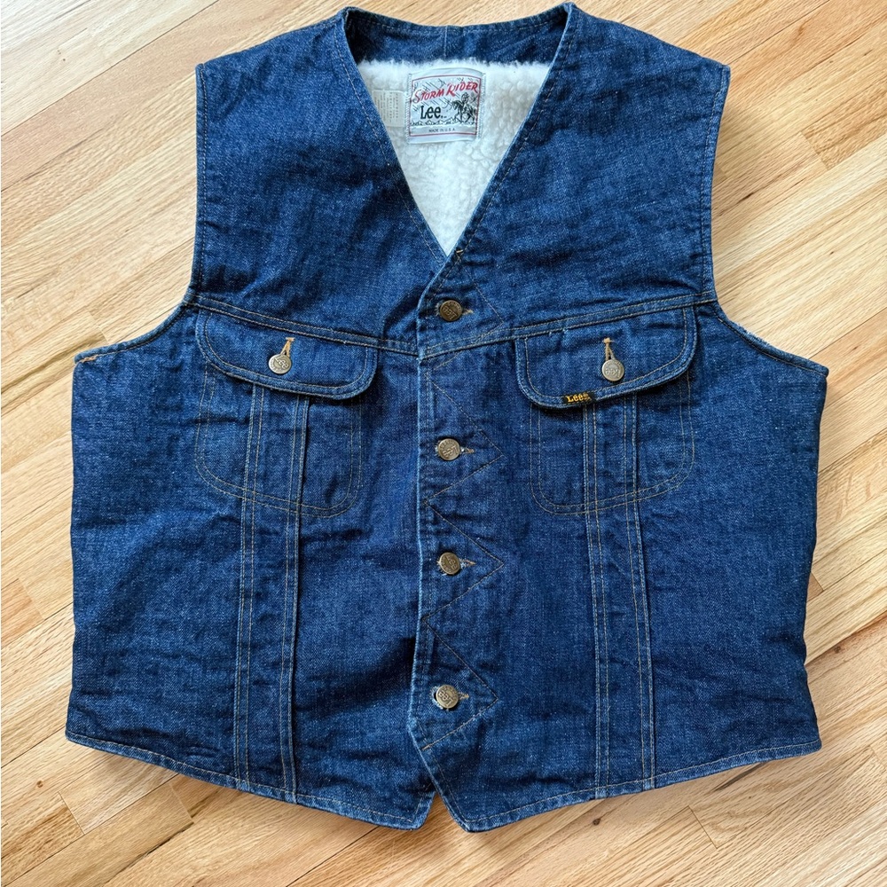 Vintage Lee Storm Rider Denim Vest